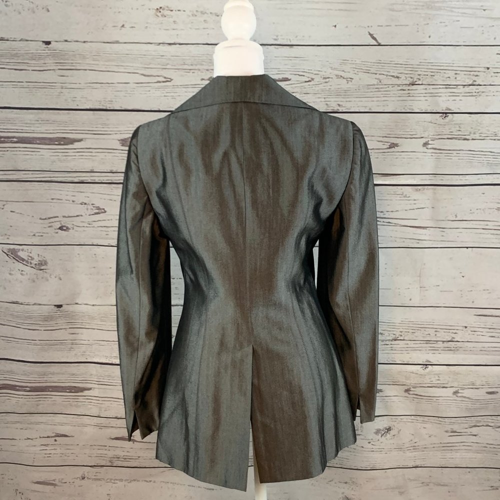 Like New BEBE Silky Grey Blazer - Picture 3 of 5